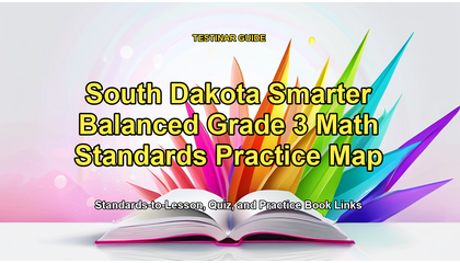 South Dakota Smarter Balanced Grade 3 Math Standards Practice Map