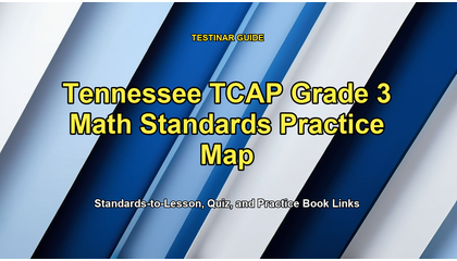 Tennessee TCAP Grade 3 Math Standards Practice Map