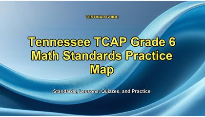Tennessee TCAP Grade 6 Math Standards Practice Map