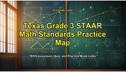 Texas Grade 3 STAAR Math Standards Practice Map