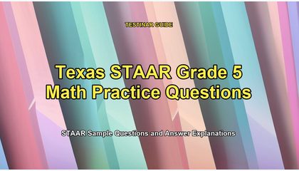 Texas STAAR Grade 5 Math Practice Questions
