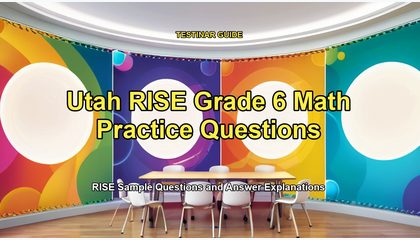 Utah RISE Grade 6 Math Practice Questions