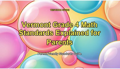 Vermont Grade 4 Math Standards Explained for Parents
