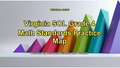 Virginia SOL Grade 4 Math Standards Practice Map