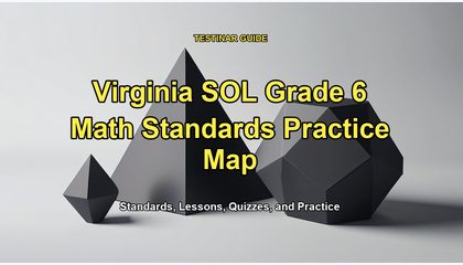 Virginia SOL Grade 6 Math Standards Practice Map