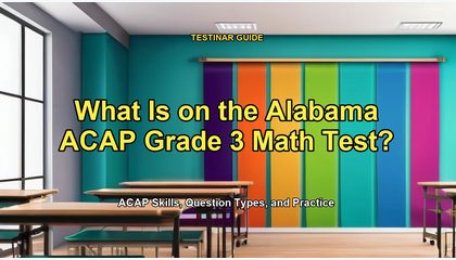 What Is on the Alabama ACAP Grade 3 Math Test?