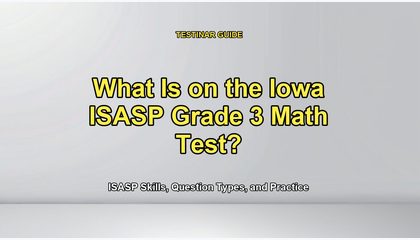 What Is on the Iowa ISASP Grade 3 Math Test?