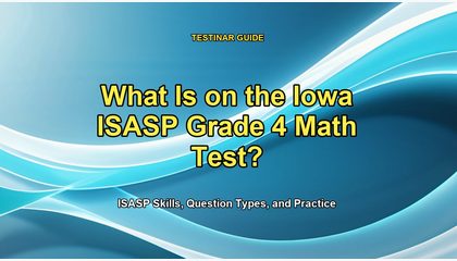 What Is on the Iowa ISASP Grade 4 Math Test?