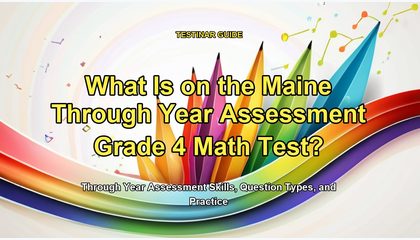 What Is on the Maine Through Year Assessment Grade 4 Math Test?