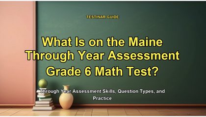 What Is on the Maine Through Year Assessment Grade 6 Math Test?