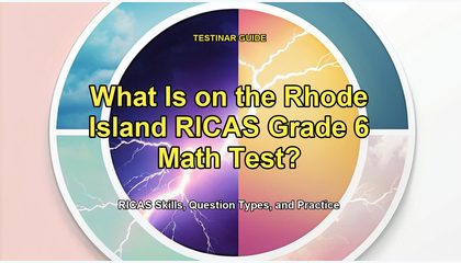 What Is on the Rhode Island RICAS Grade 6 Math Test?
