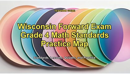 Wisconsin Forward Exam Grade 4 Math Standards Practice Map