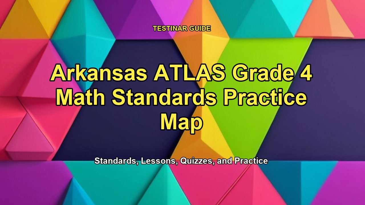 Arkansas ATLAS Grade 4 Math Standards Practice Map