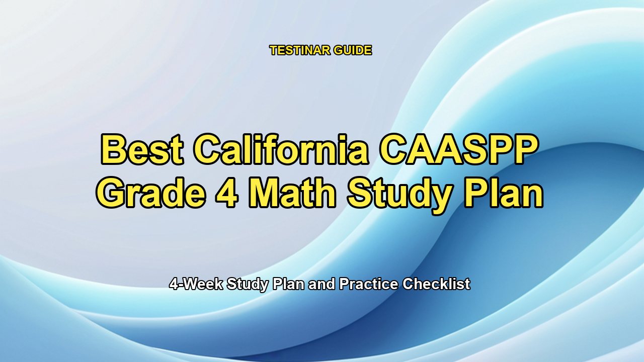Best California CAASPP Grade 4 Math Study Plan
