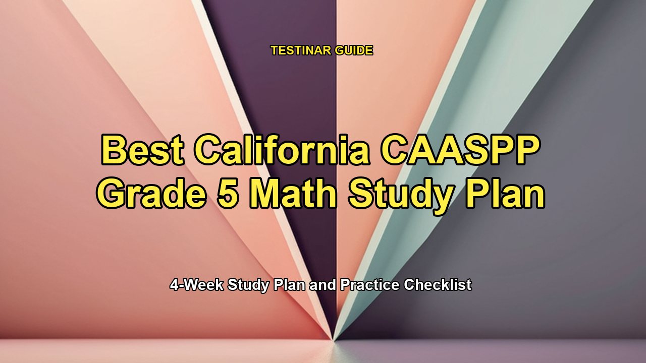 Best California CAASPP Grade 5 Math Study Plan