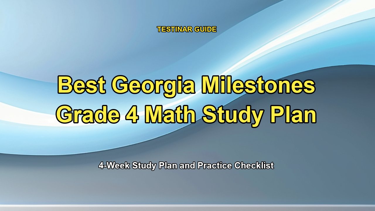 Best Georgia Milestones Grade 4 Math Study Plan
