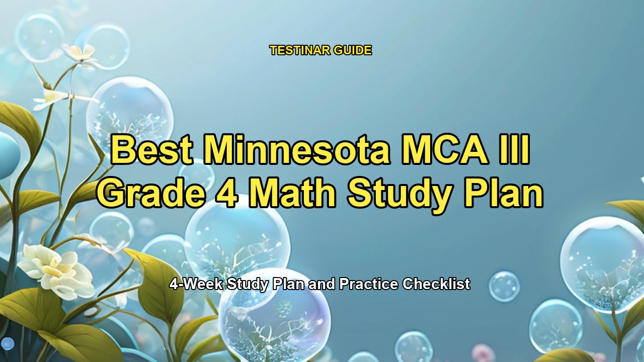 Best Minnesota MCA III Grade 4 Math Study Plan
