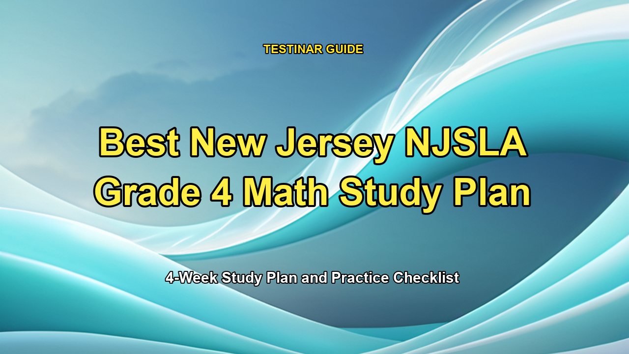 Best New Jersey NJSLA Grade 4 Math Study Plan