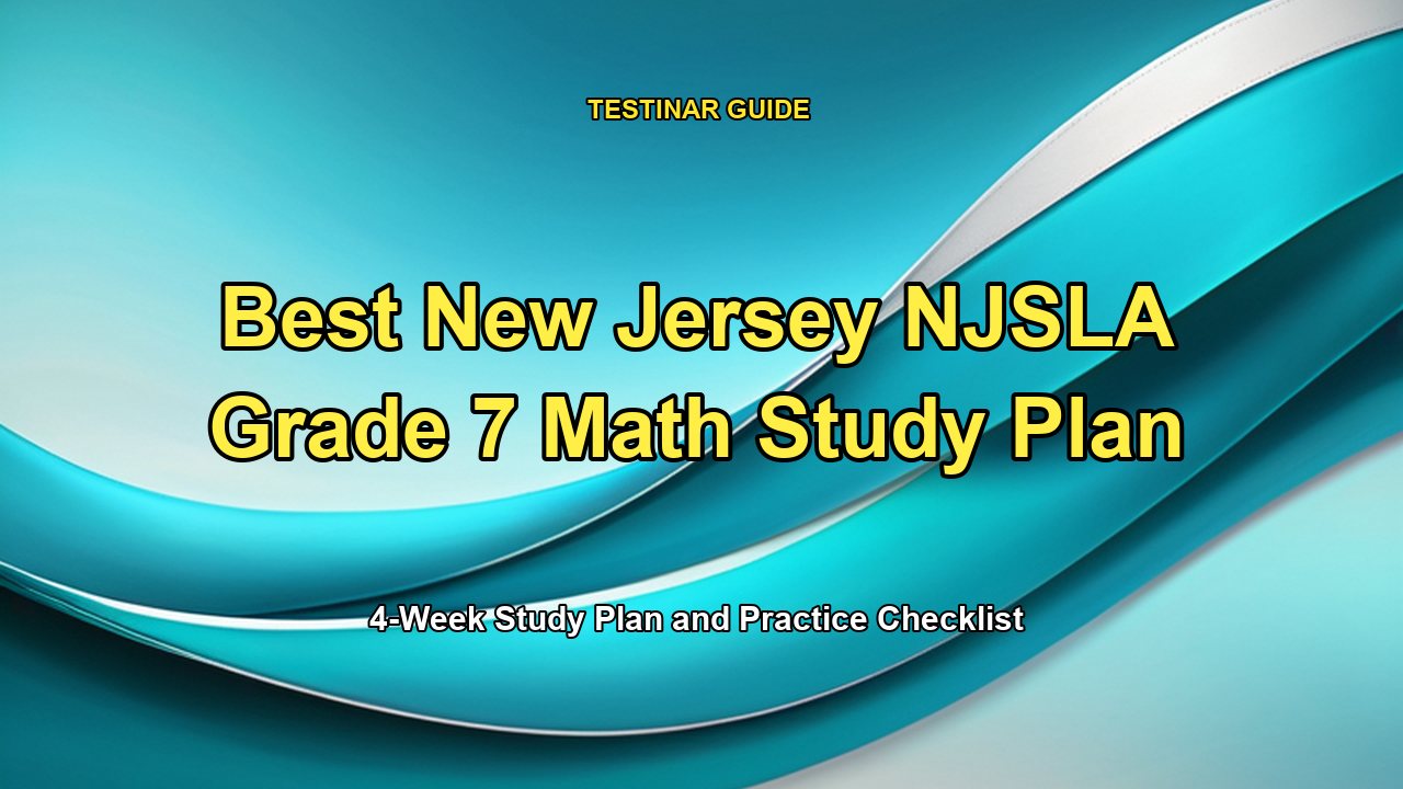 Best New Jersey NJSLA Grade 7 Math Study Plan