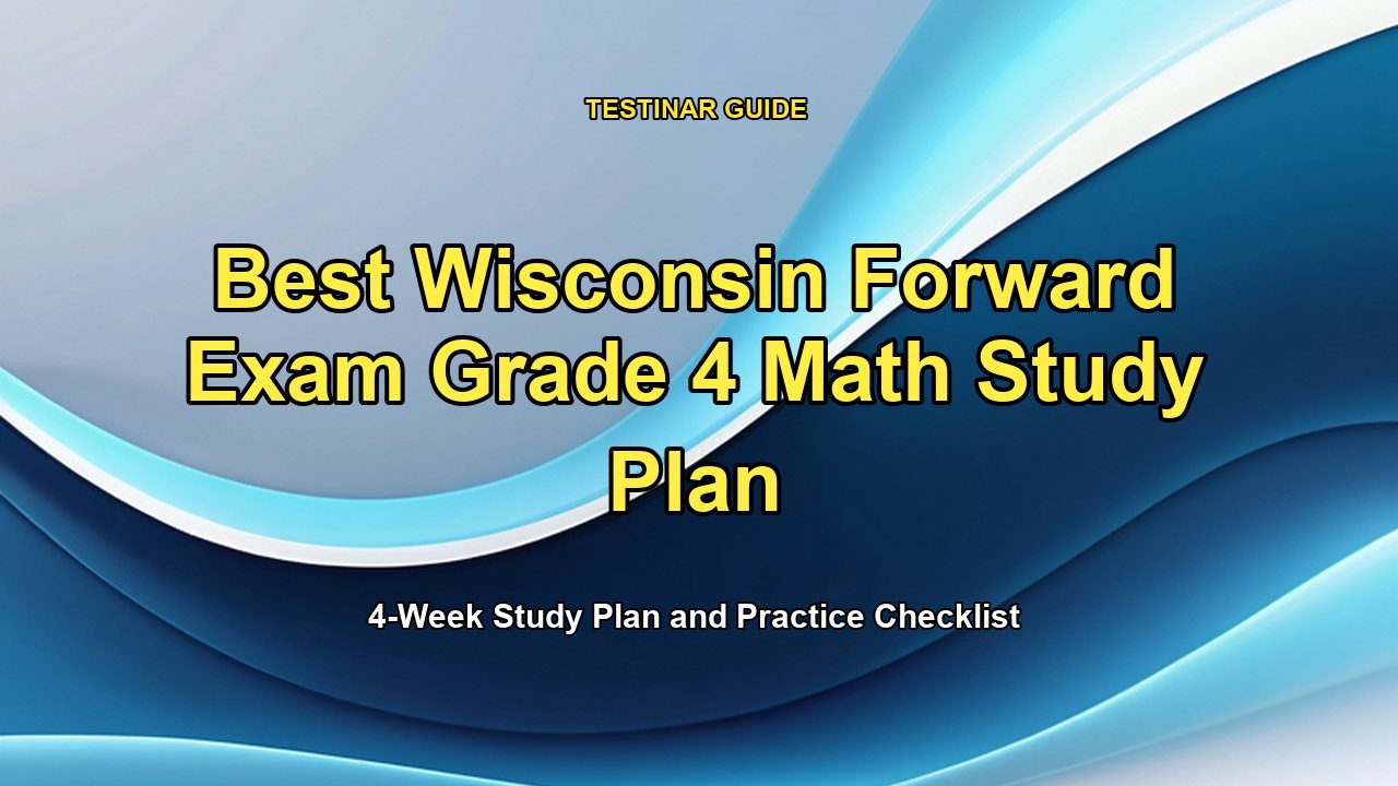 Best Wisconsin Forward Exam Grade 4 Math Study Plan