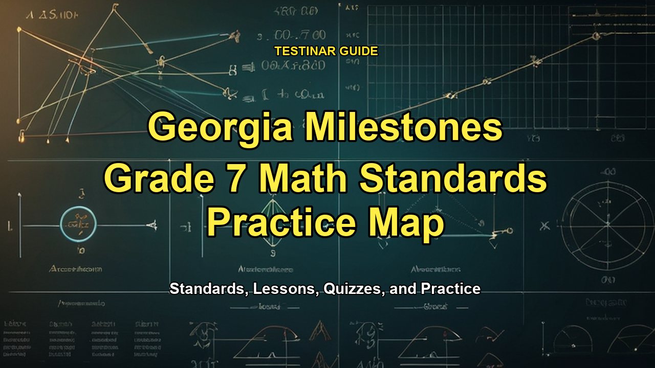 Georgia Milestones Grade 7 Math Standards Practice Map
