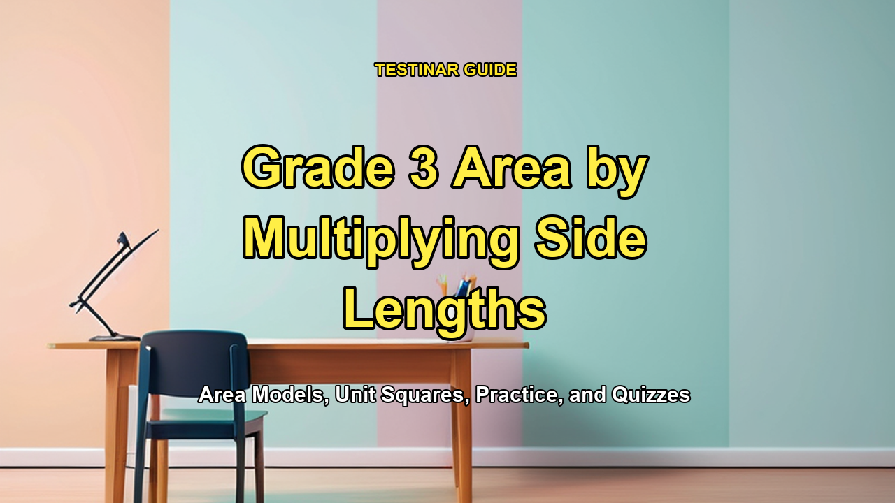 Grade 3 Area by Multiplying Side Lengths
