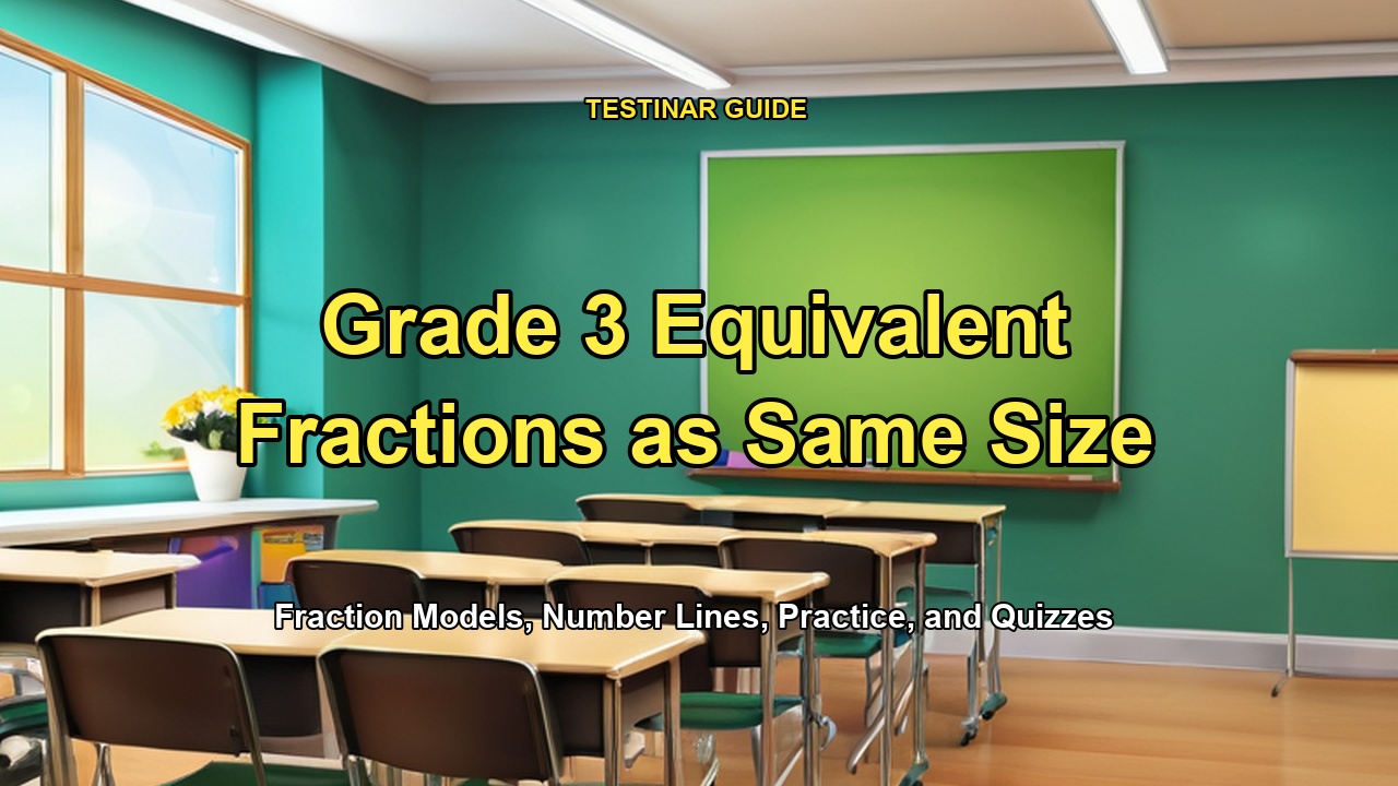 Grade 3 Equivalent Fractions as Same Size
