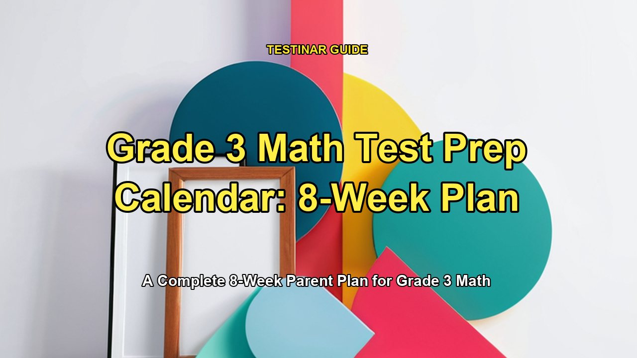 Grade 3 Math Test Prep Calendar: 8-Week Plan