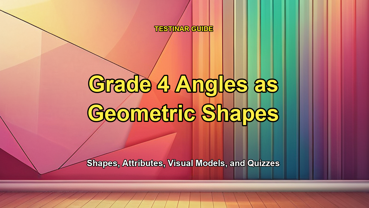 Grade 4 Angles as Geometric Shapes