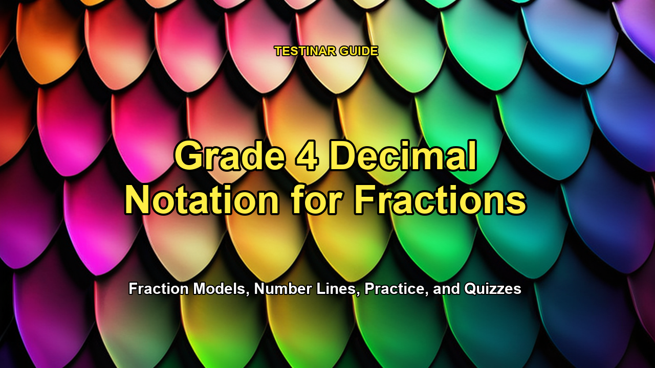 Grade 4 Decimal Notation for Fractions