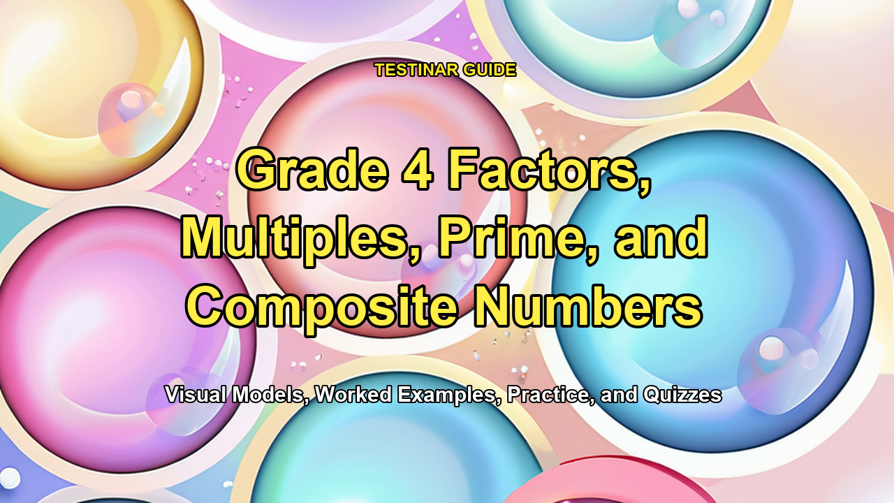 Grade 4 Factors, Multiples, Prime, and Composite Numbers