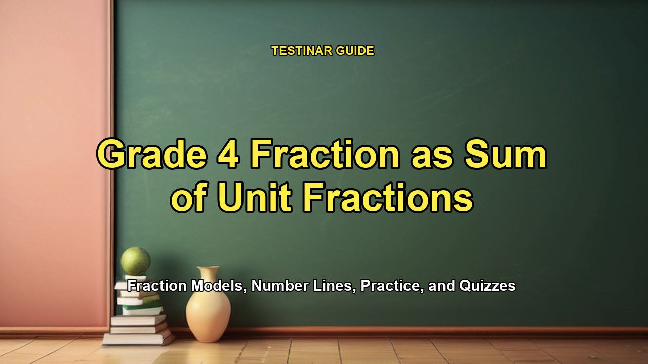 Grade 4 Fraction as Sum of Unit Fractions