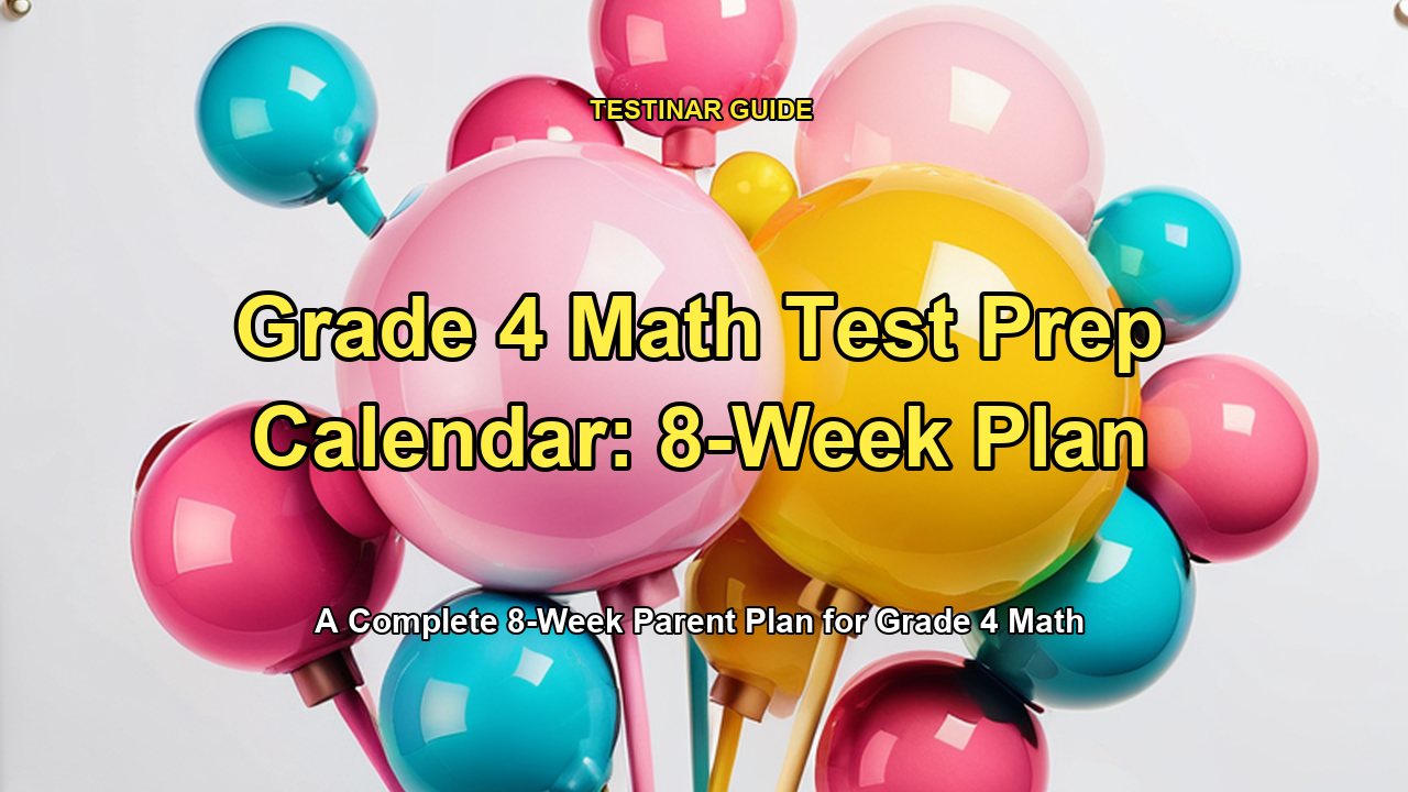 Grade 4 Math Test Prep Calendar: 8-Week Plan