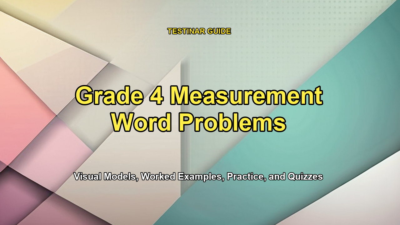 Grade 4 Measurement Word Problems