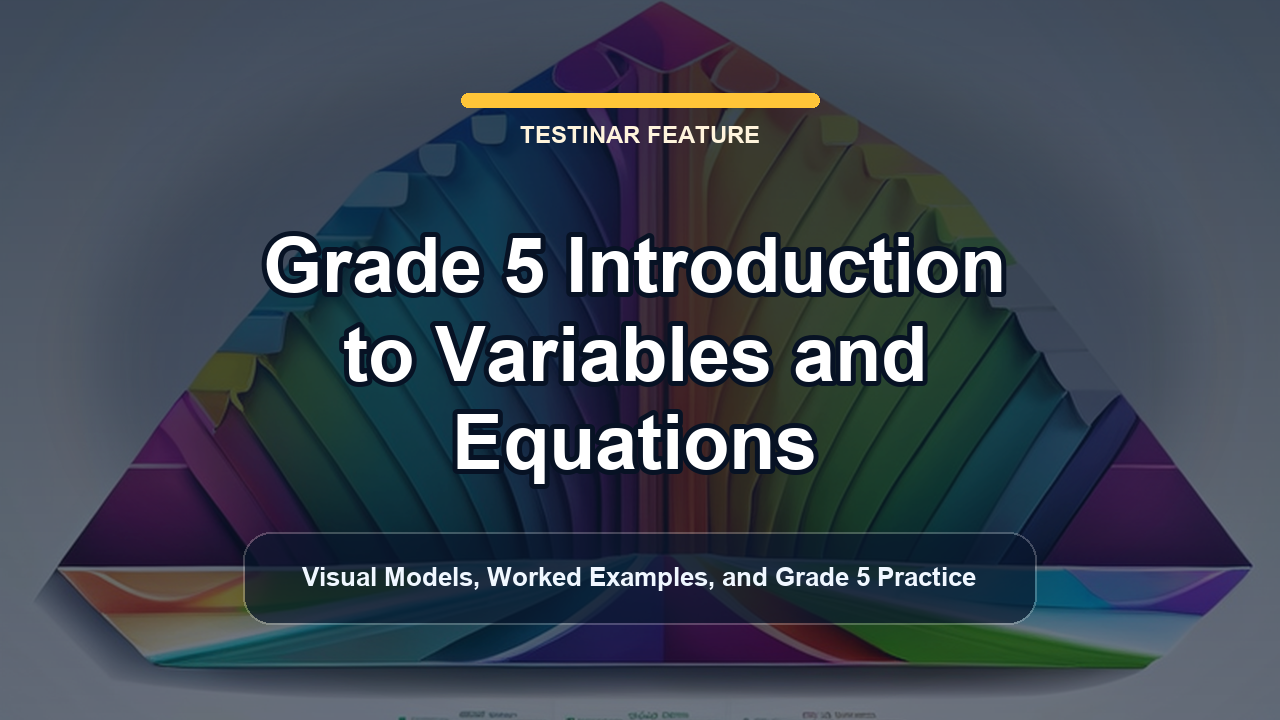 Grade 5 Introduction to Variables and Equations