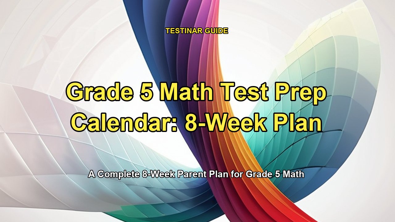 Grade 5 Math Test Prep Calendar: 8-Week Plan