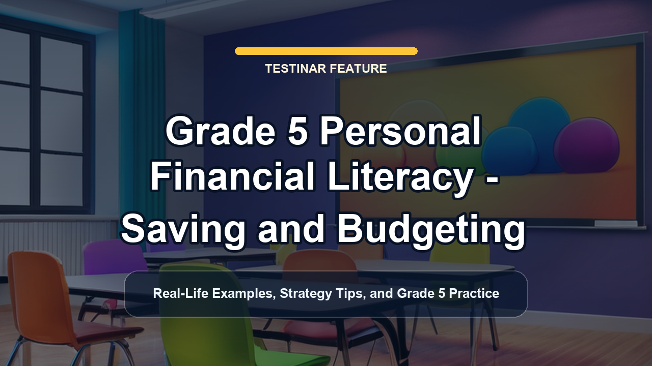 Grade 5 Personal Financial Literacy - Saving and Budgeting