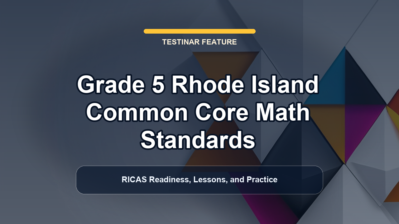 Grade 5 Rhode Island Common Core Math Standards