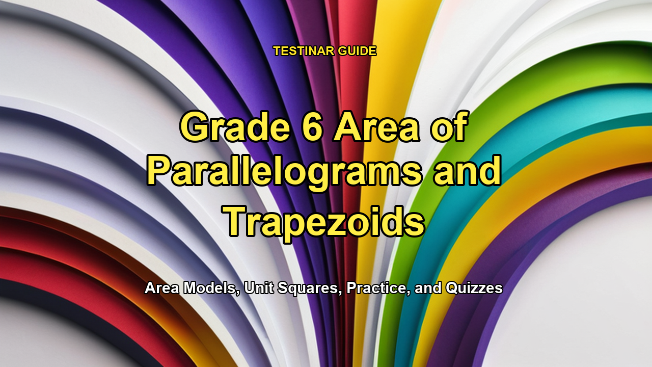 Grade 6 Area of Parallelograms and Trapezoids