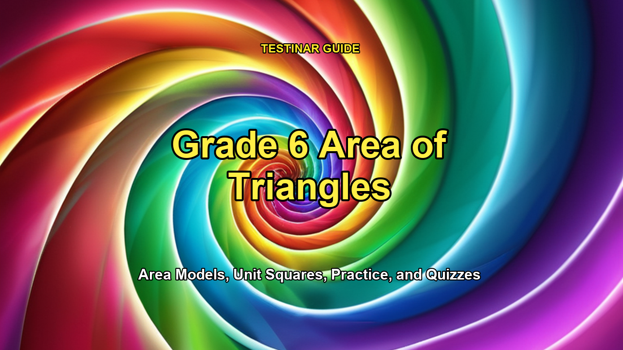 Grade 6 Area of Triangles