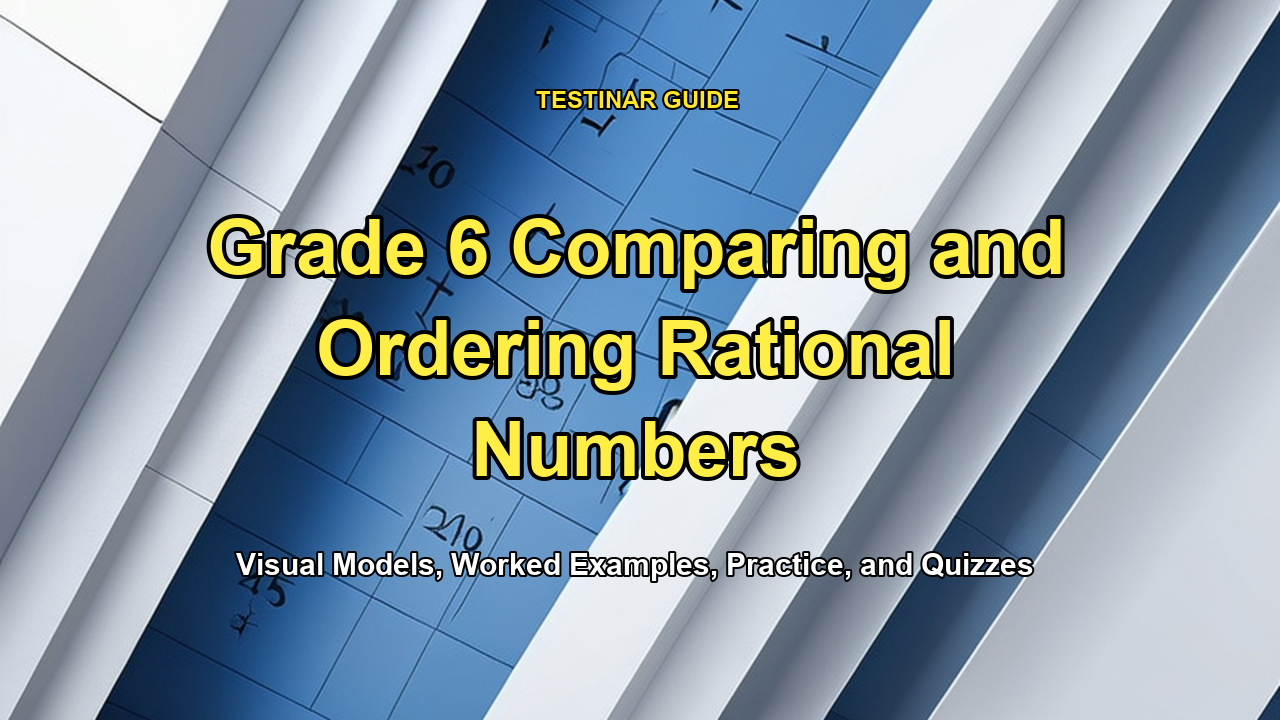 Grade 6 Comparing and Ordering Rational Numbers