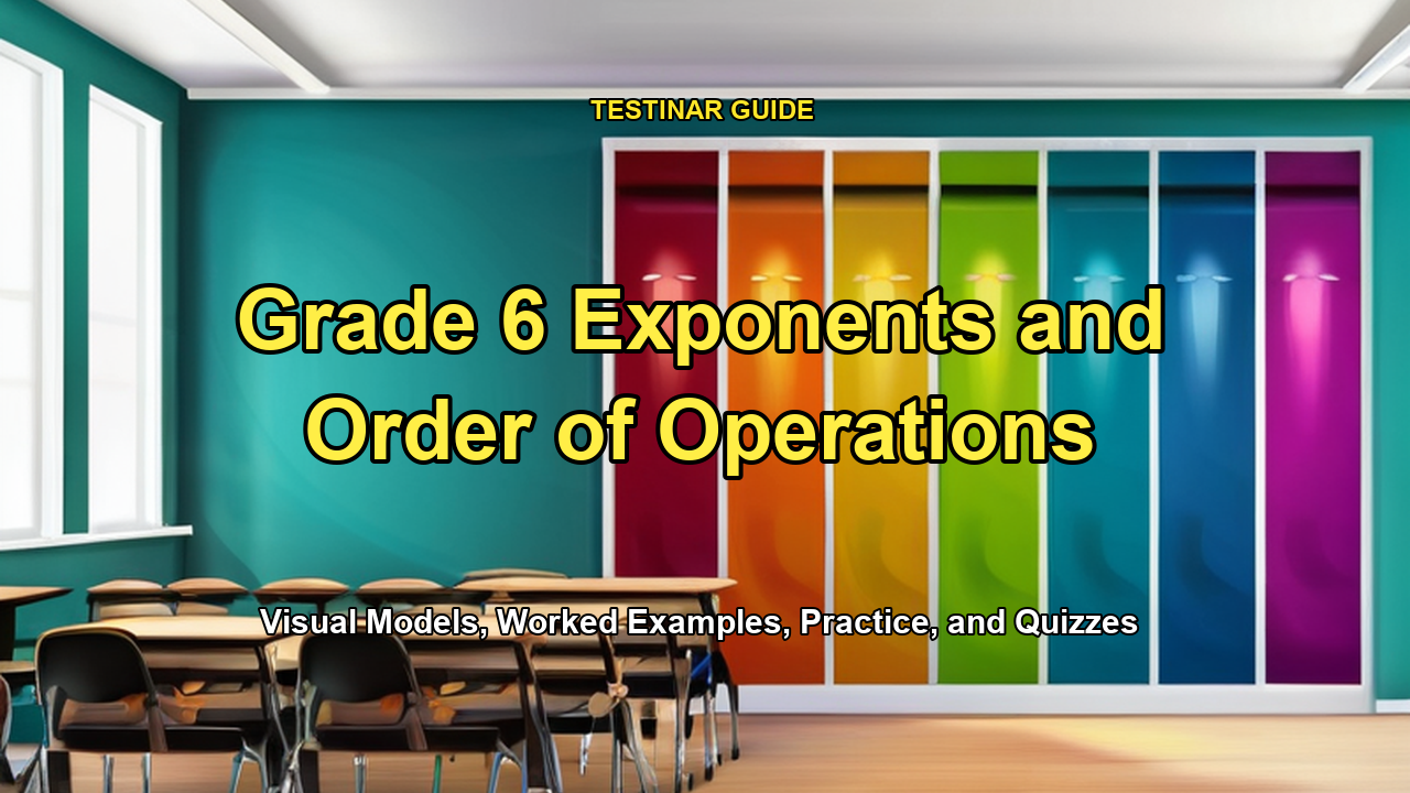 Grade 6 Exponents and Order of Operations