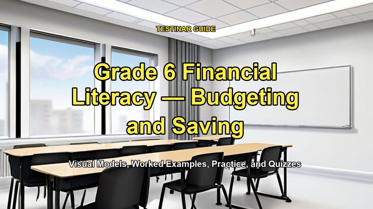 Grade 6 Financial Literacy — Budgeting and Saving