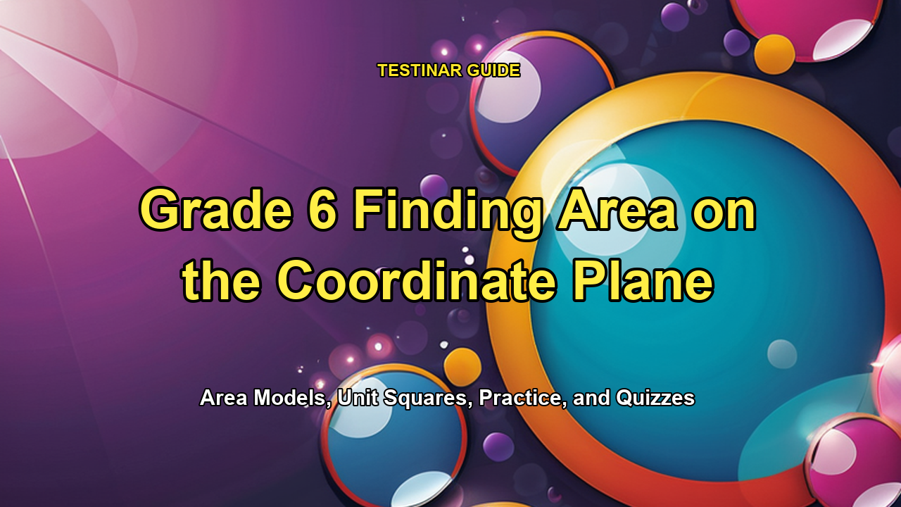 Grade 6 Finding Area on the Coordinate Plane