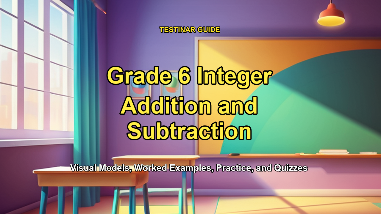 Grade 6 Integer Addition and Subtraction