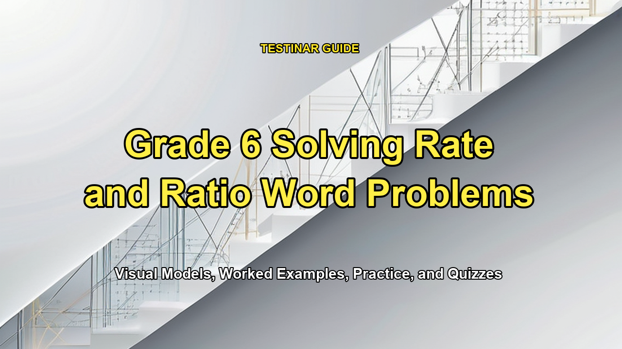 Grade 6 Solving Rate and Ratio Word Problems