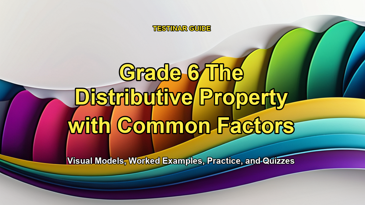 Grade 6 The Distributive Property with Common Factors