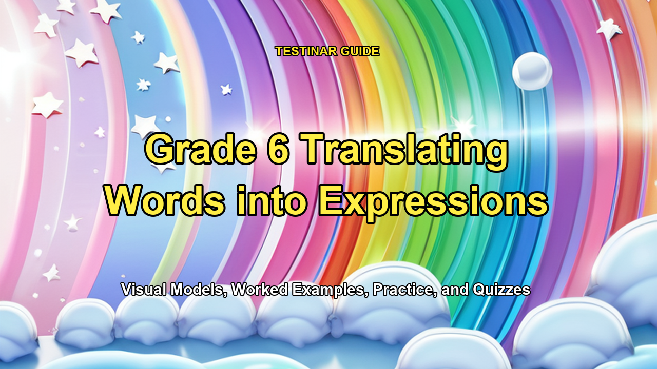 Grade 6 Translating Words into Expressions