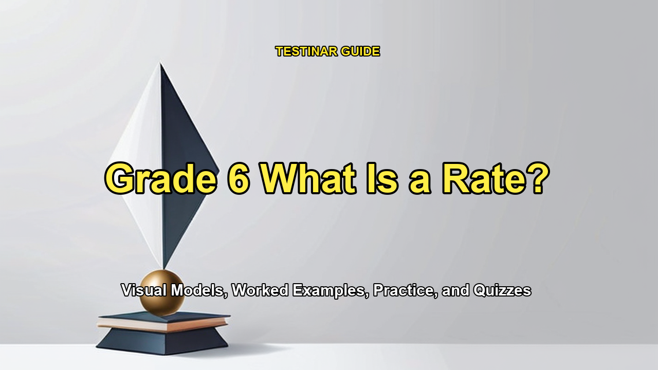 Grade 6 What Is a Rate?