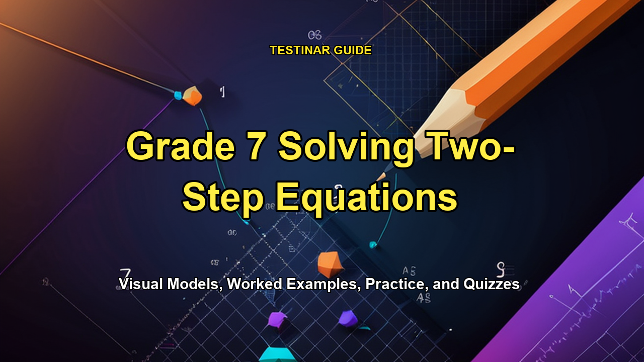 Grade 7 Solving Two-Step Equations